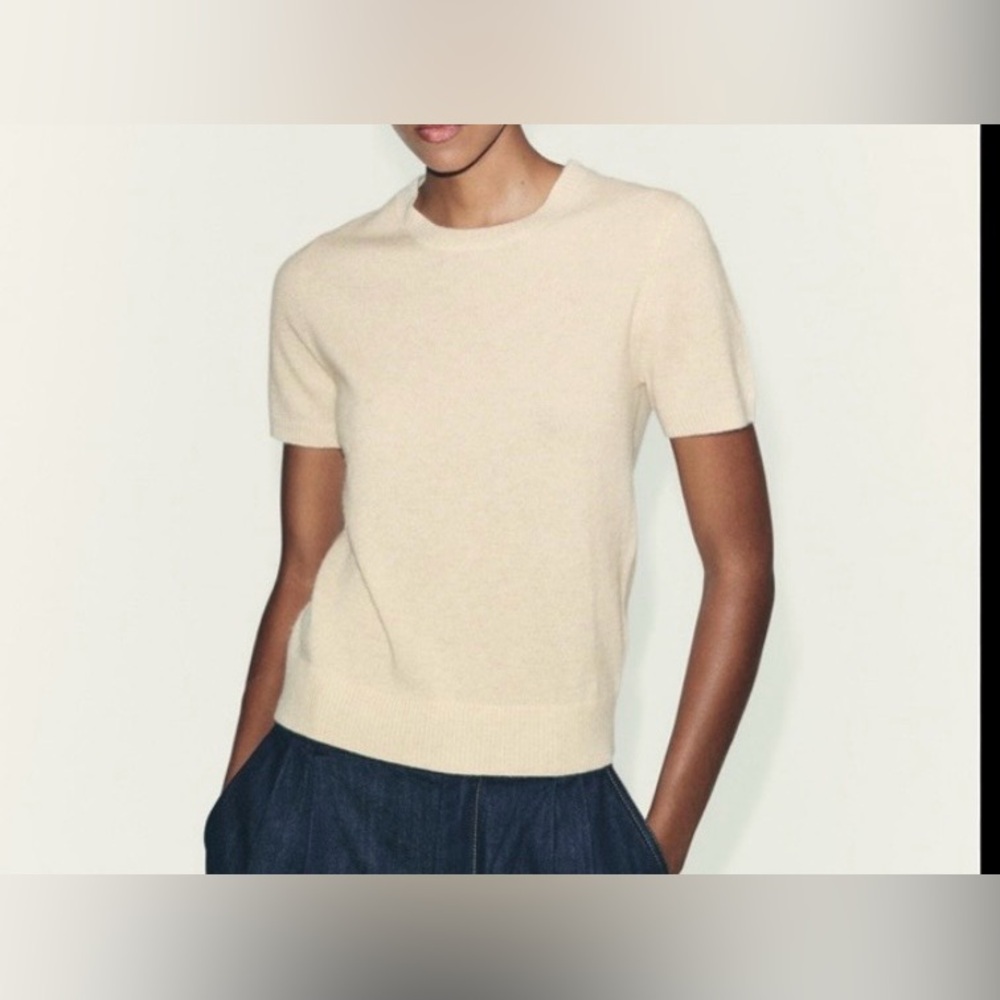 Zara Beige Knit Top